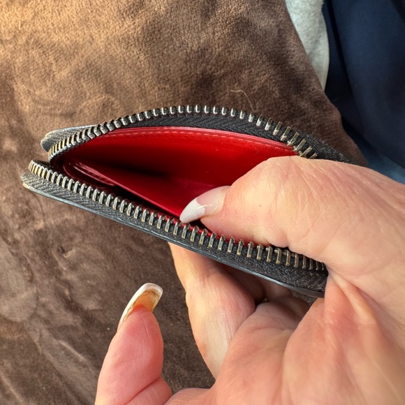 Authentic Christian Louboutin Studded Black Wallet small - Picture 7 of 9